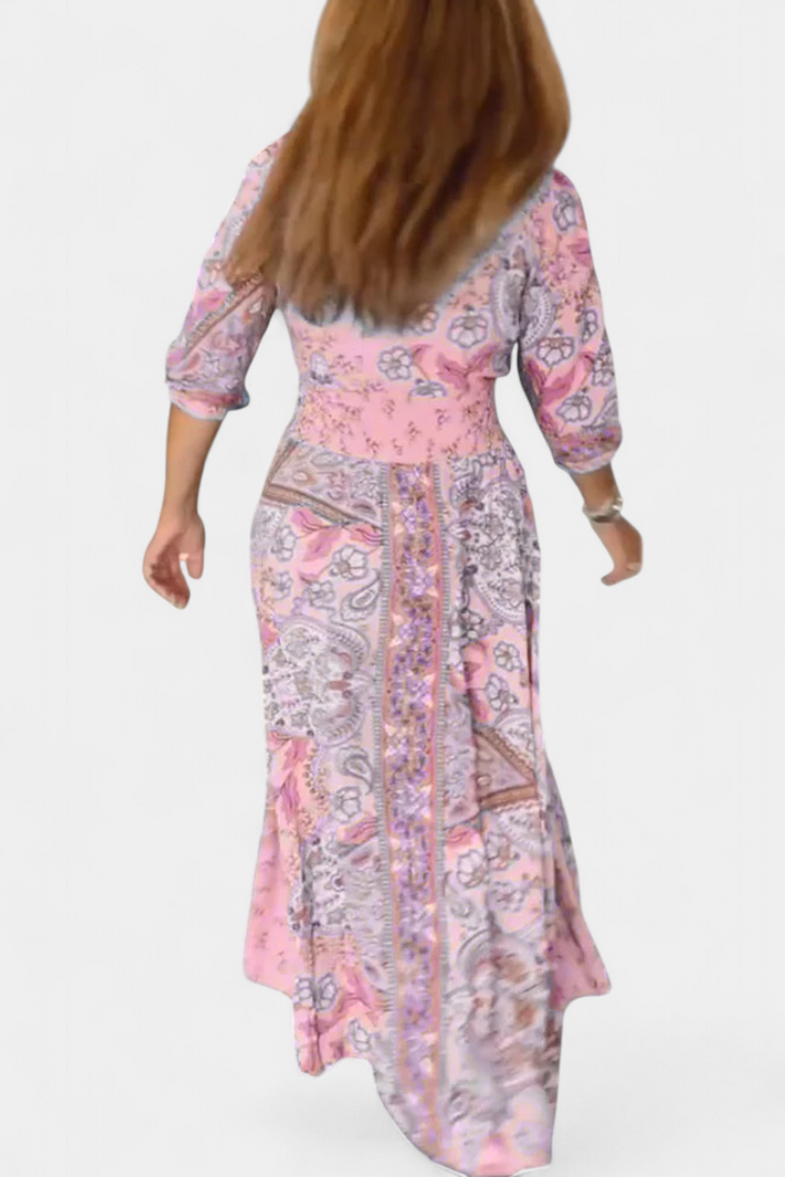 Robe d'été décontractée Dunya avec décolleté en V
