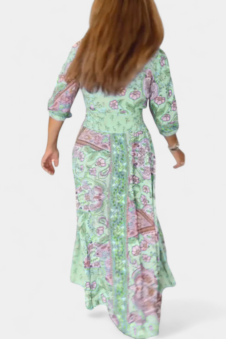 Robe d'été décontractée Dunya avec décolleté en V