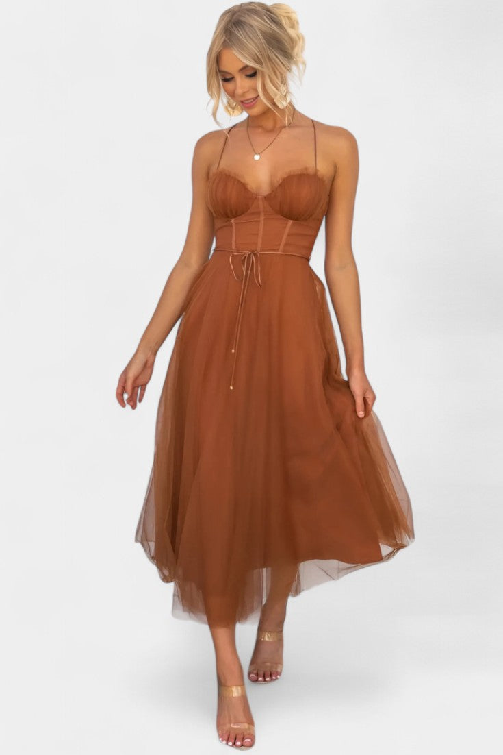 Eileen Robe Midi en Tulle