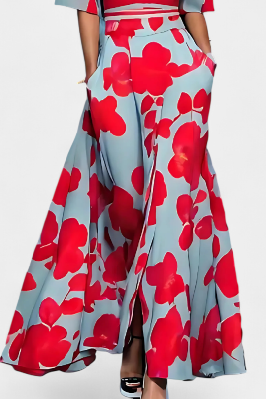 Robe Enveloppante Florale Daphne avec Élégance Intemporelle