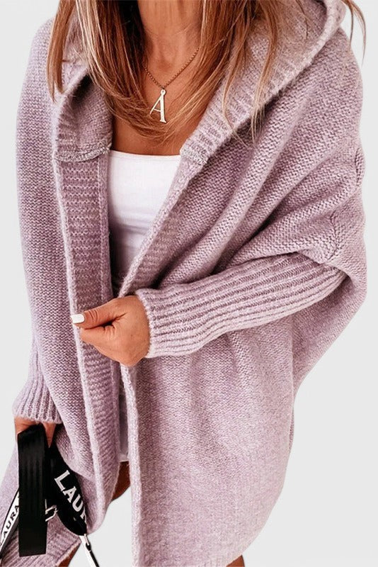 Cardigan en Tricot Oversized avec Capuche Lovisa