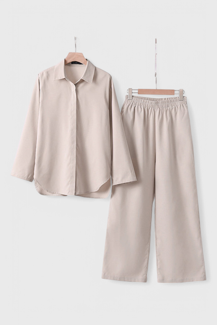 Ensemble Skye en Lin et Coton à Silhouette Décontractée