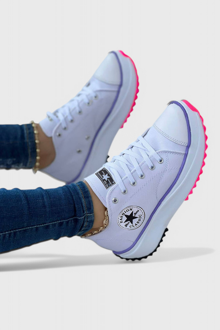 Taya Baskets en Toile Chunky