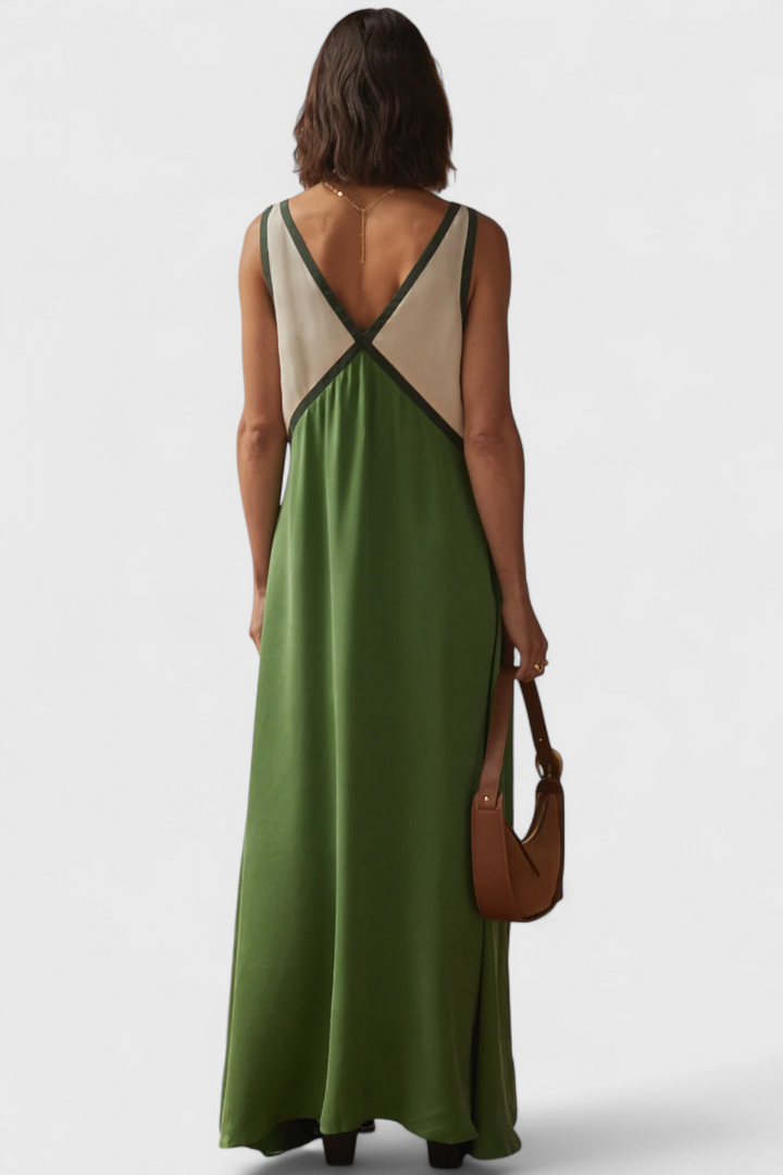 Robe Boho d'Été Diamond avec Décolleté en V
