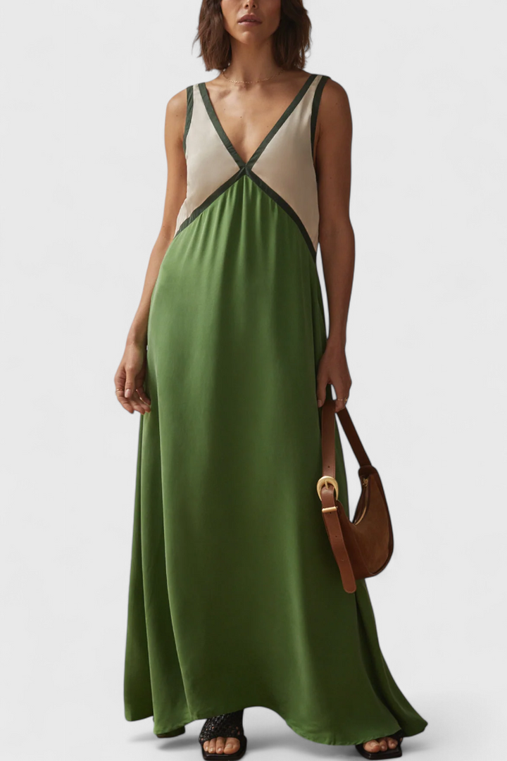 Robe Boho d'Été Diamond avec Décolleté en V