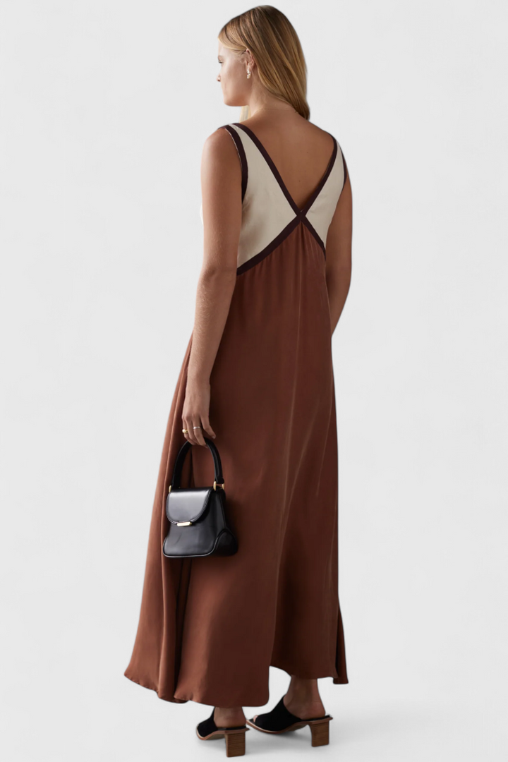 Robe Boho d'Été Diamond avec Décolleté en V