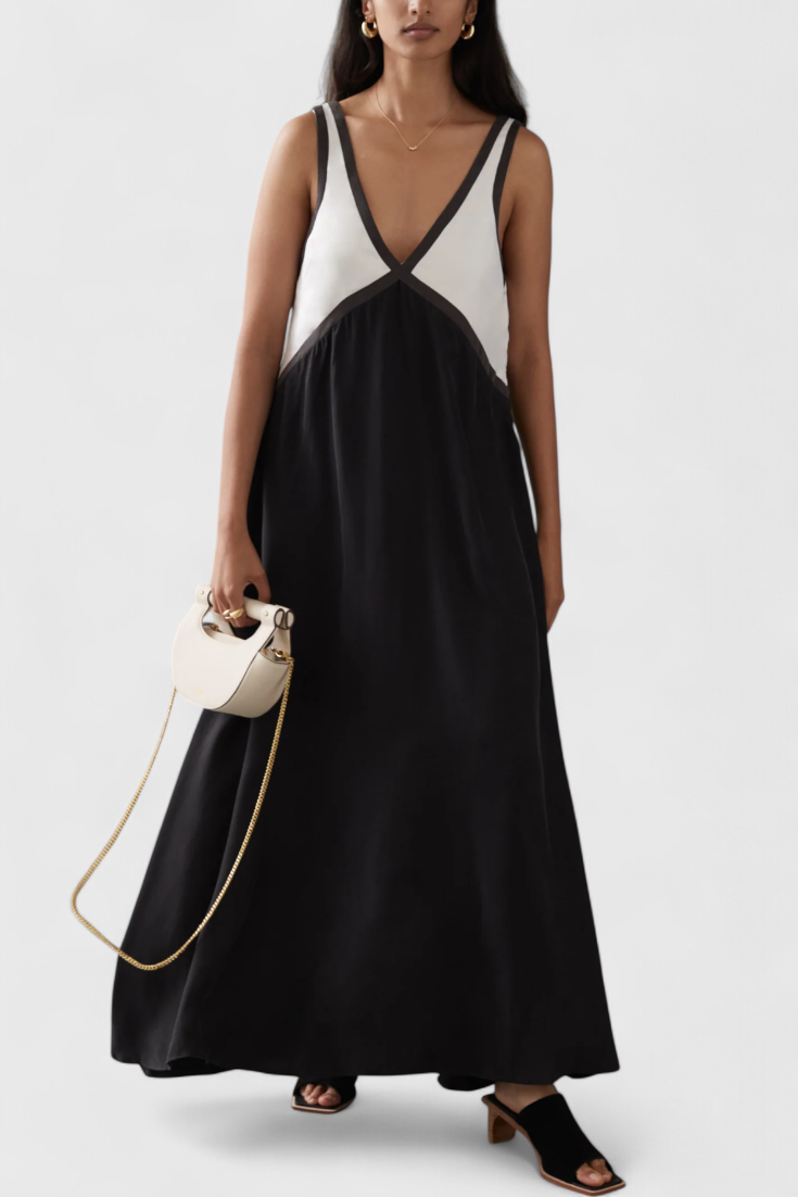 Robe Boho d'Été Diamond avec Décolleté en V
