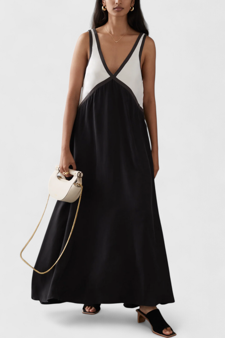 Robe Boho d'Été Diamond avec Décolleté en V