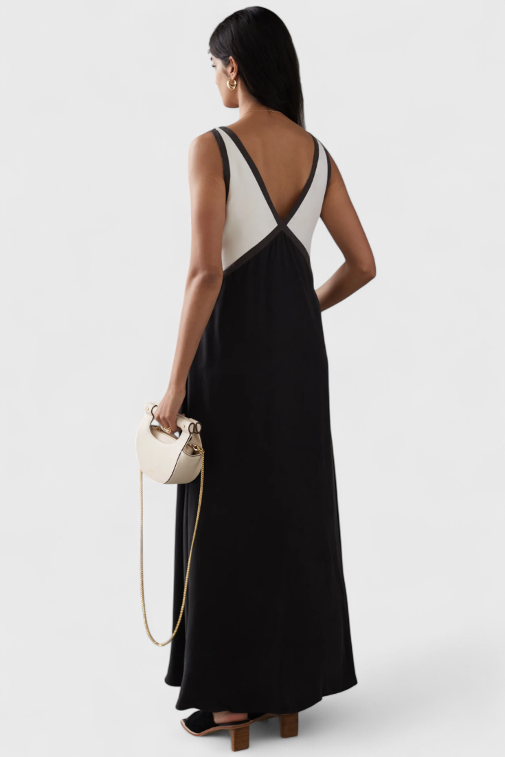 Robe Boho d'Été Diamond avec Décolleté en V