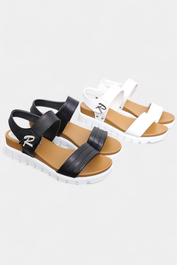 Sandales Clotide à Plateforme Casual avec Double Bride et Boucle Ajustable