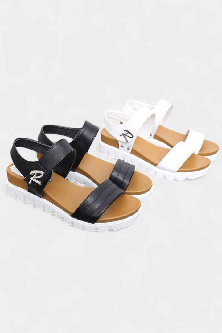 Sandales Clotide à Plateforme Casual avec Double Bride et Boucle Ajustable