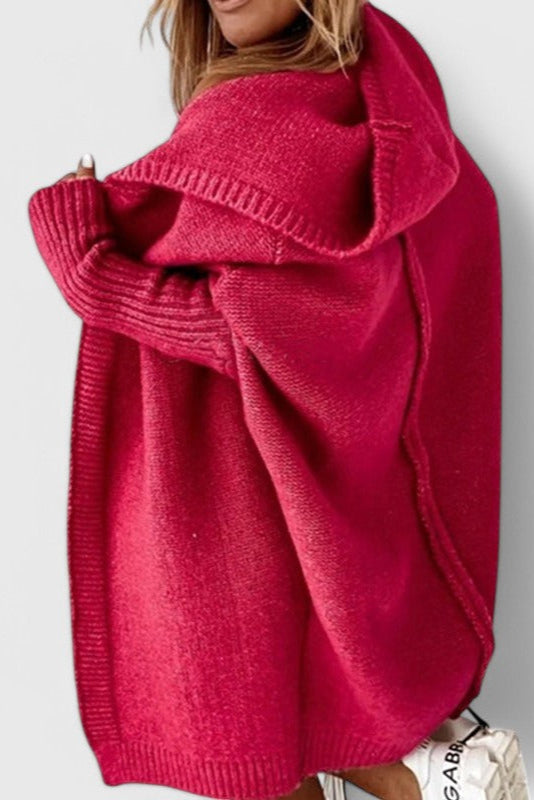 Cardigan en Tricot Oversized avec Capuche Lovisa