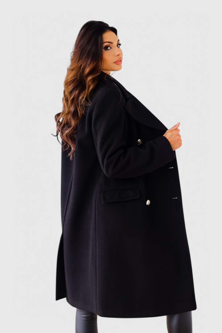 Yara Manteau en Laine Classique avec Silhouette Structurée