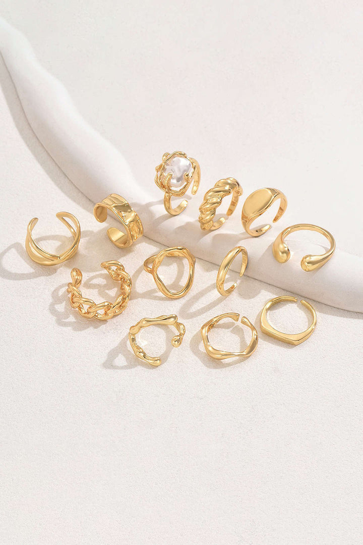 Bague Ouverte Géométrique Métallique