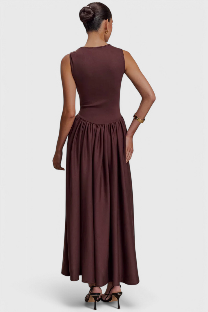 Robe Midi Verona avec Décolleté Carré