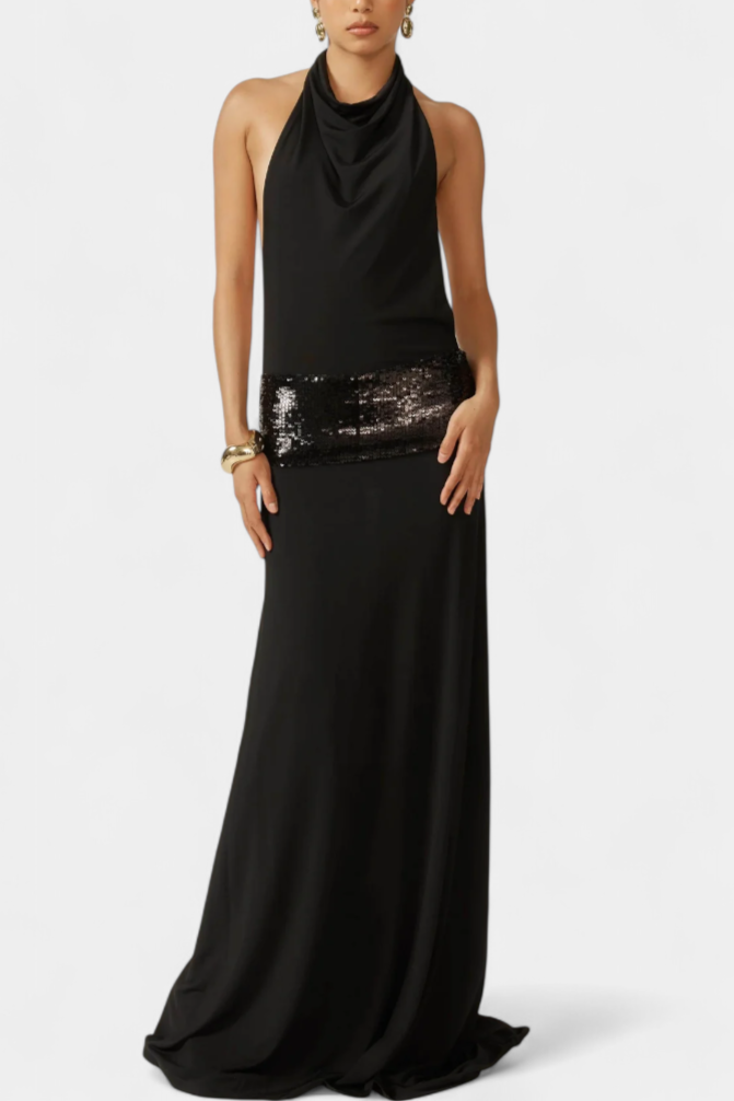 Robe Georgia Halter Élégance Luxe