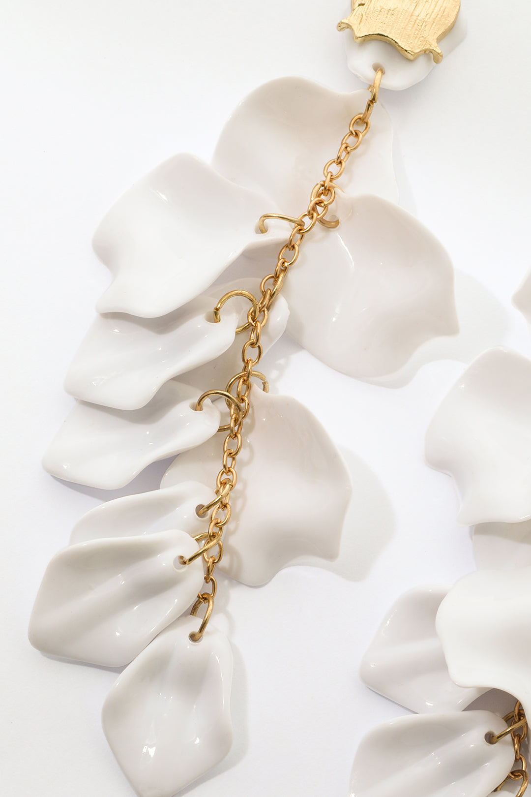 Boucles d'Oreilles Goutte de Pétales d'Orchidée