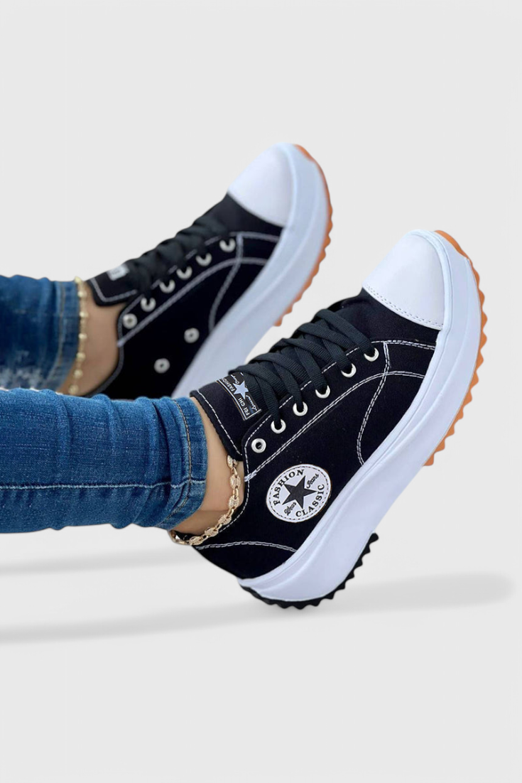 Taya Baskets en Toile Chunky