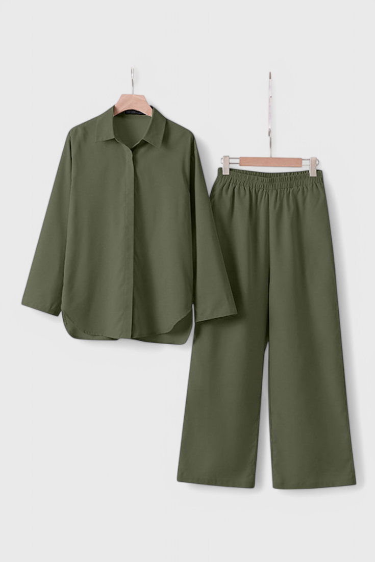 Ensemble Skye en Lin et Coton à Silhouette Décontractée