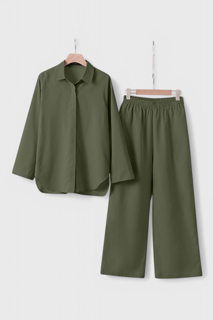 Ensemble Skye en Lin et Coton à Silhouette Décontractée