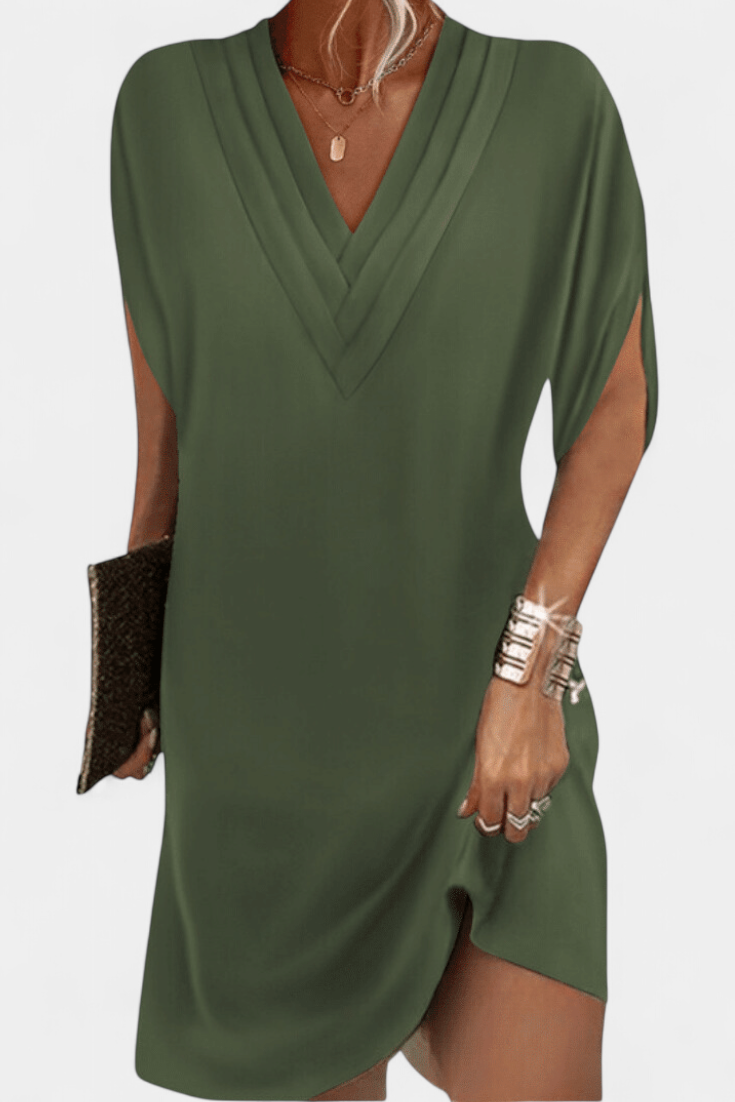 Robe Shift Élégante Lesley avec Décolleté en V