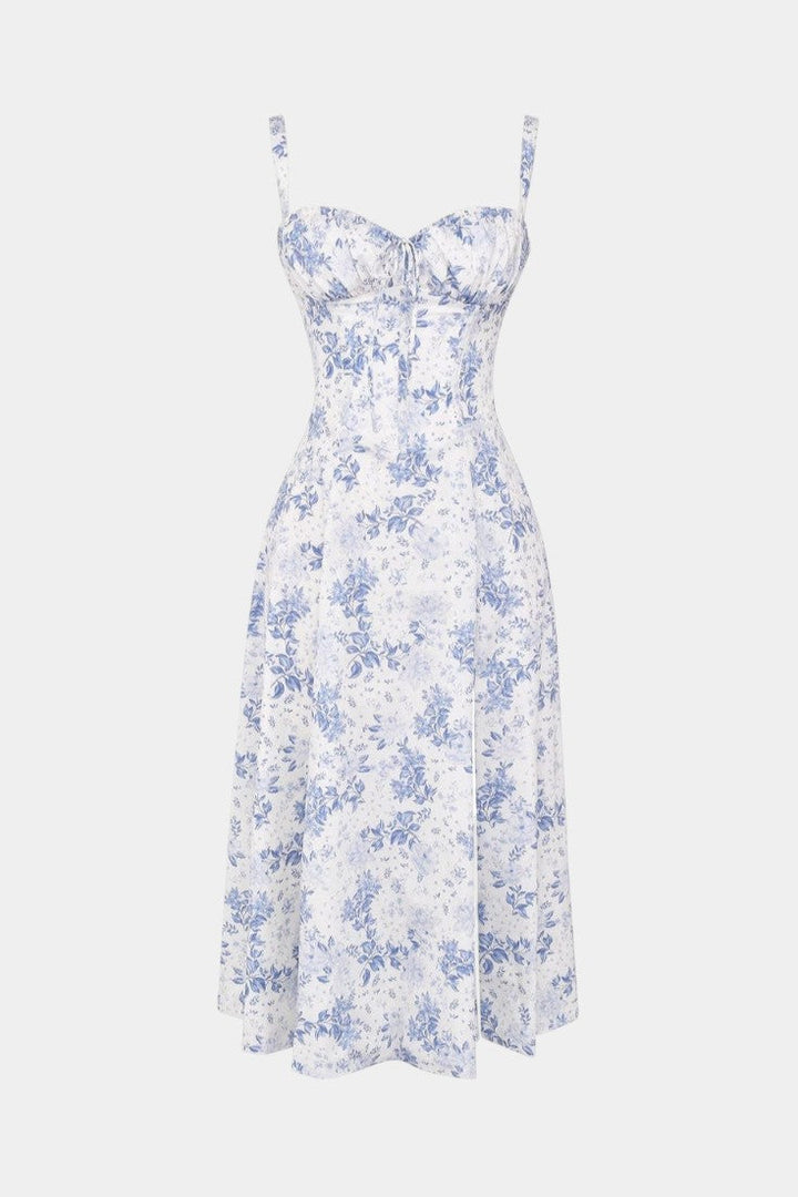 Flora Robe Midi A-Line avec Corset