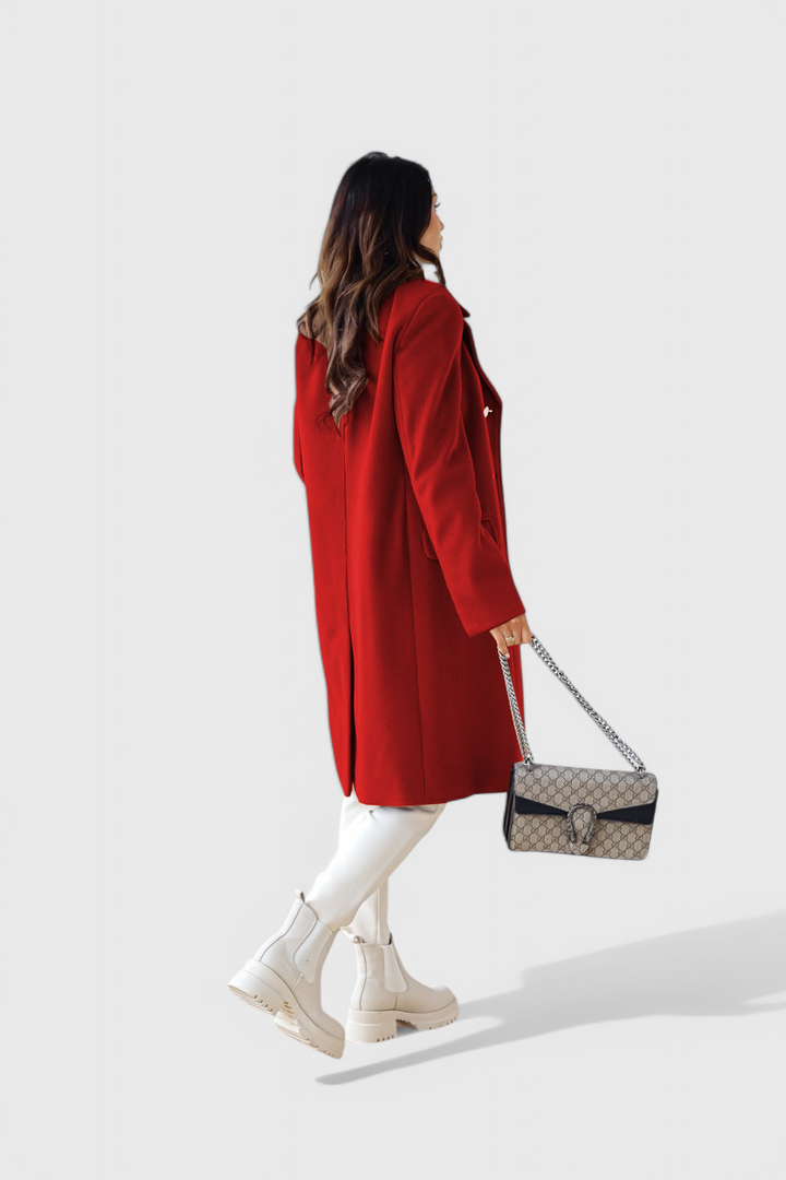 Yara Manteau en Laine Classique avec Silhouette Structurée