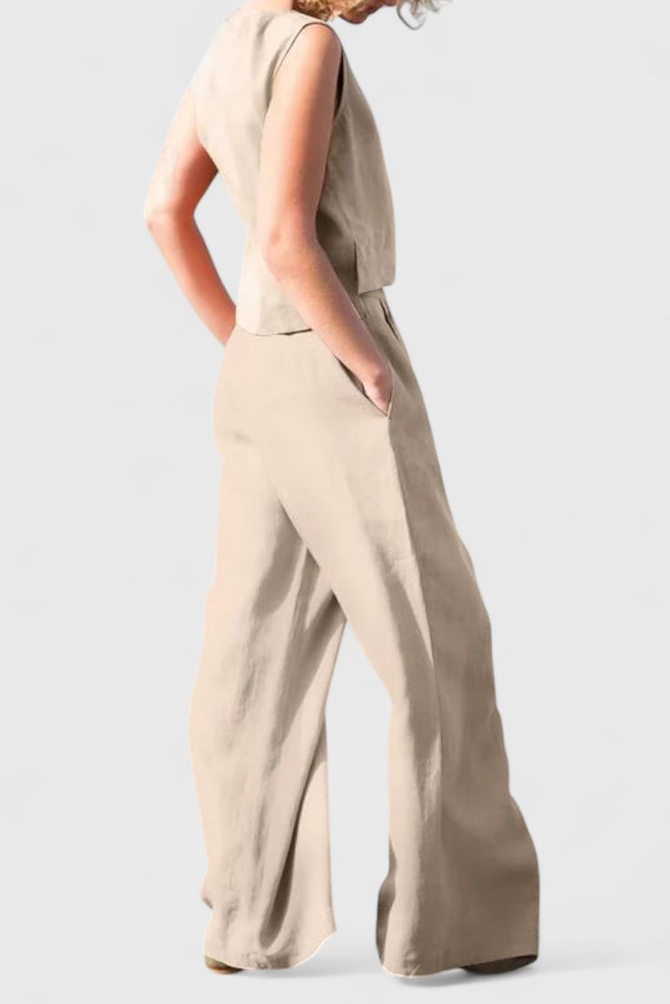 Ensemble Vintage Sans Manches Yvanne d'Été