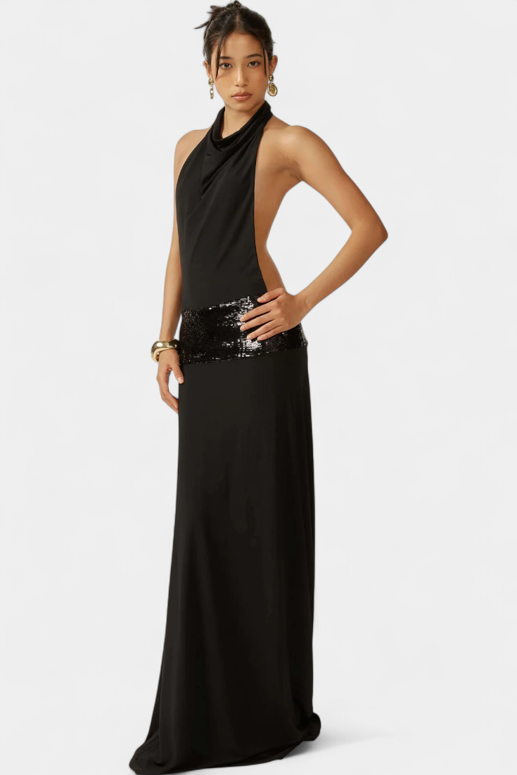 Robe Georgia Halter Élégance Luxe
