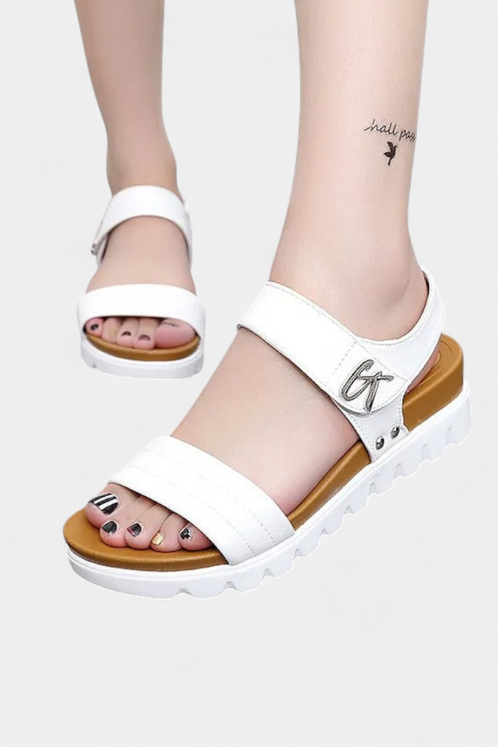 Sandales Clotide à Plateforme Casual avec Double Bride et Boucle Ajustable