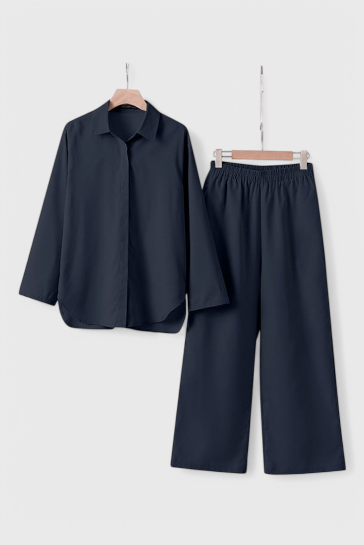 Ensemble Skye en Lin et Coton à Silhouette Décontractée