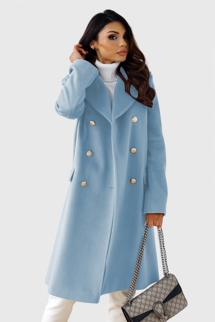 Yara Manteau en Laine Classique avec Silhouette Structurée