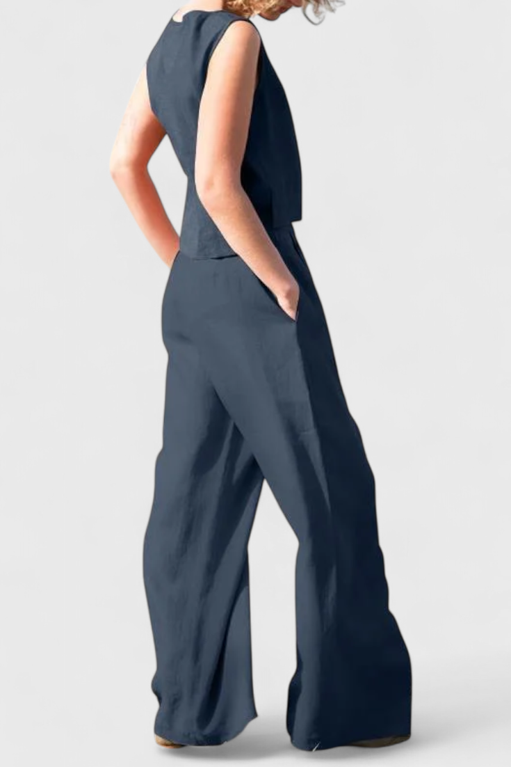 Ensemble Vintage Sans Manches Yvanne d'Été