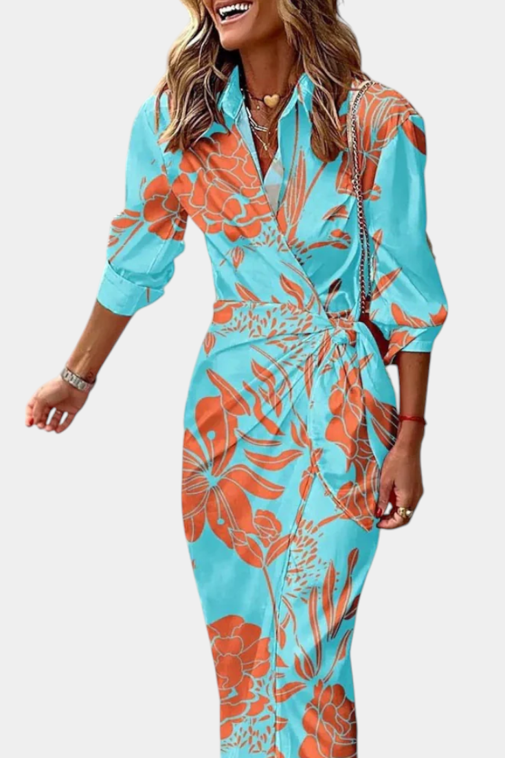 Robe Enveloppante Imprimée Maira