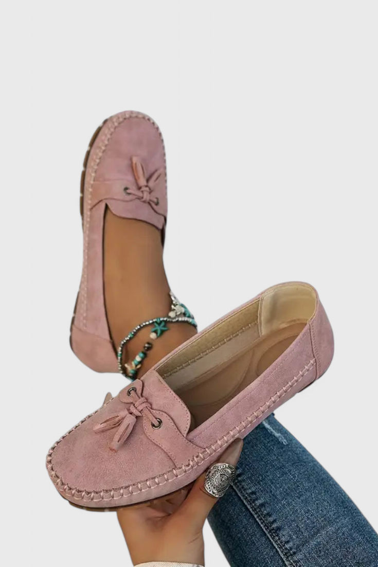 Mocassins Peony en Suède Classiques avec Franges