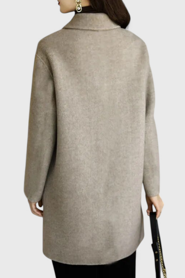 Manteau Classique en Laine à Double Boutonnage Camille