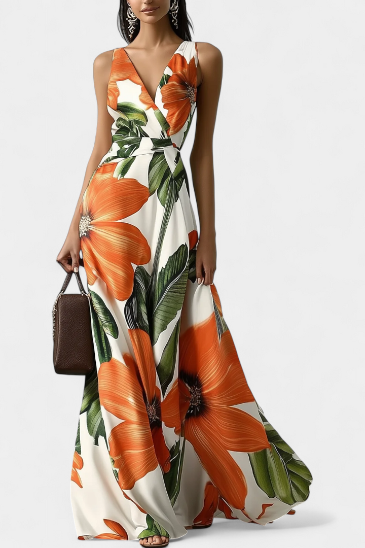 Robe Classique Regina avec Imprimé Floral