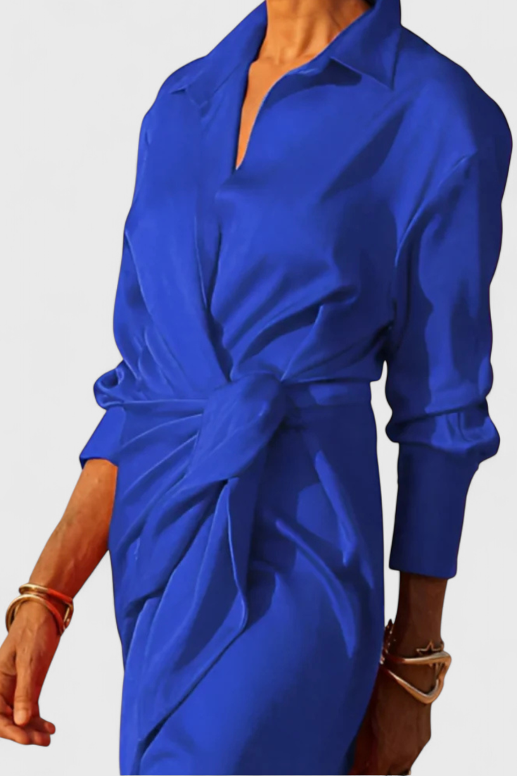 Robe de Soirée Longue Marbella avec Nœud