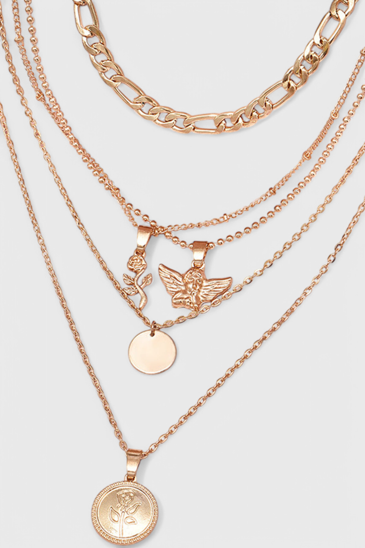 Collier Capa de Rose et Ange