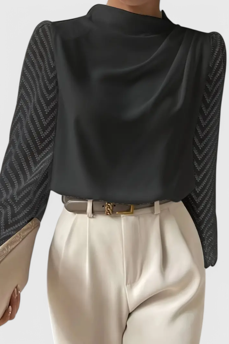 Blouse Élégante Zara à Manches Transparentes
