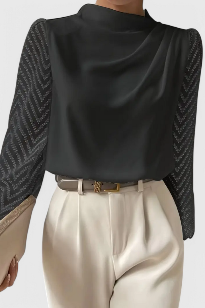 Blouse Élégante Zara à Manches Transparentes