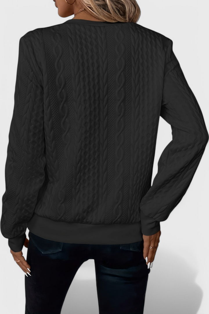 Pull Zoey en Maille avec Fermeture Éclair Douce
