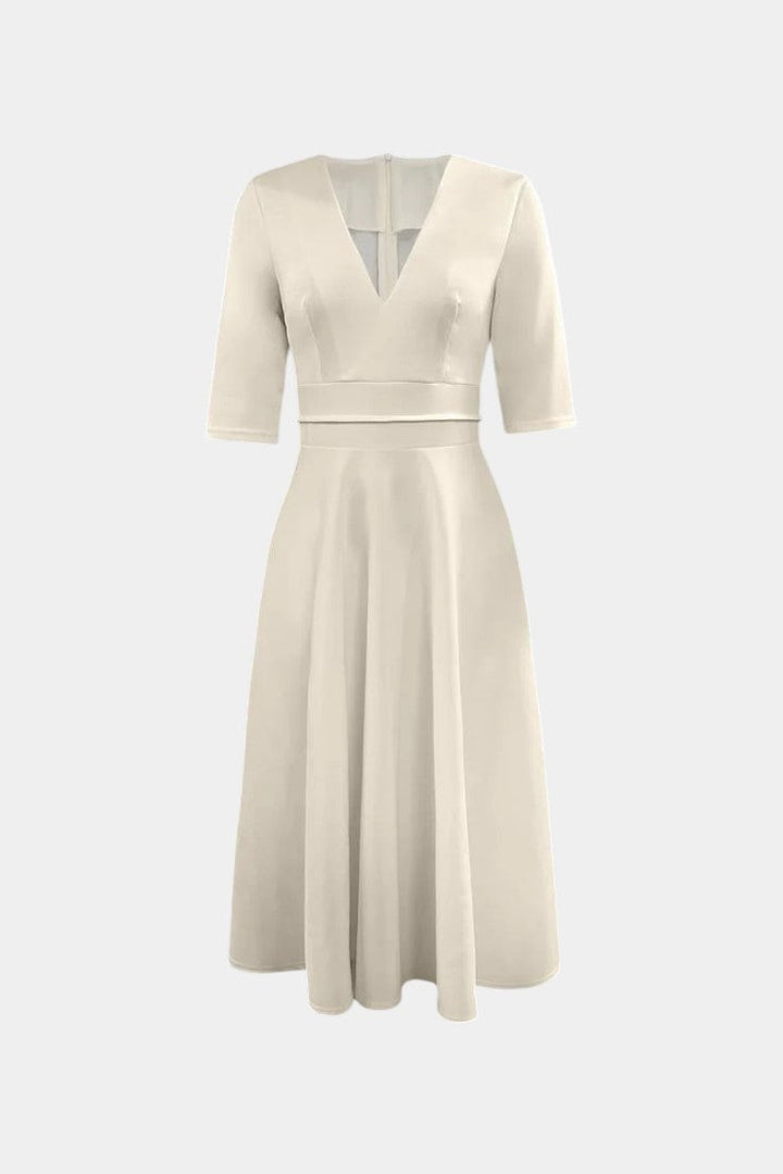 Robe Midi A-Line Nylah de Charme Vintage