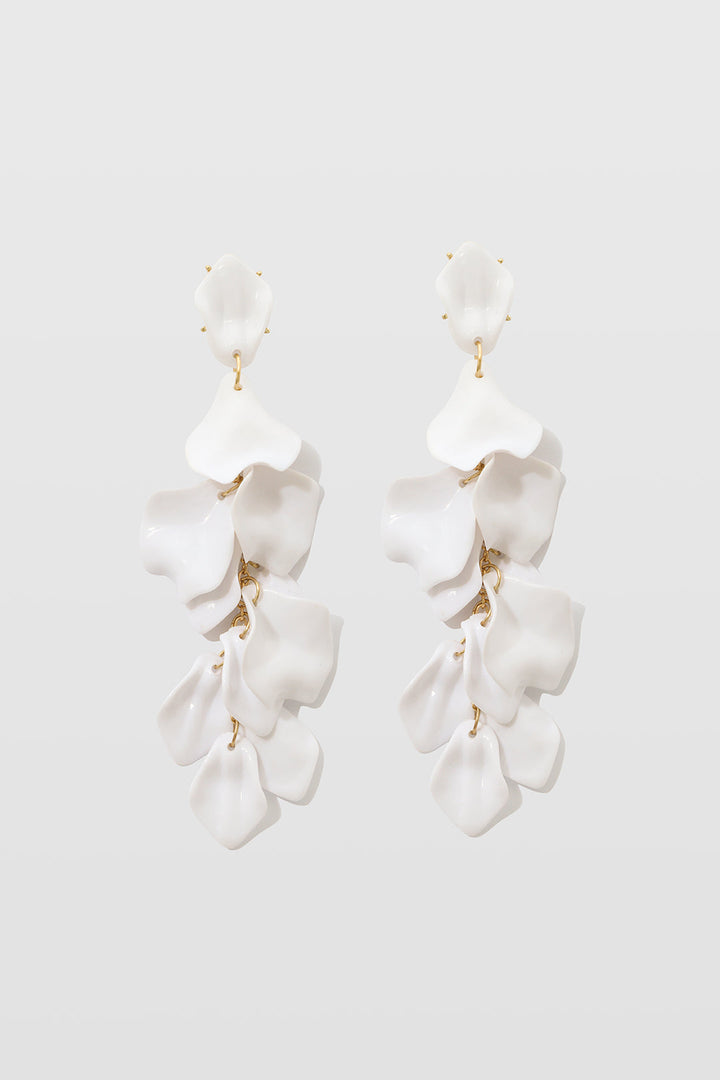 Boucles d'Oreilles Goutte de Pétales d'Orchidée