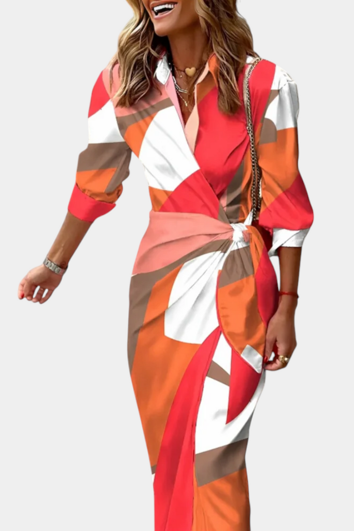 Robe Enveloppante Imprimée Maira
