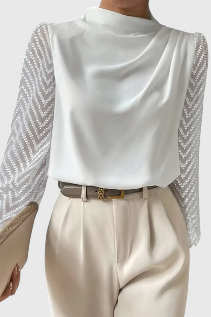 Blouse Élégante Zara à Manches Transparentes