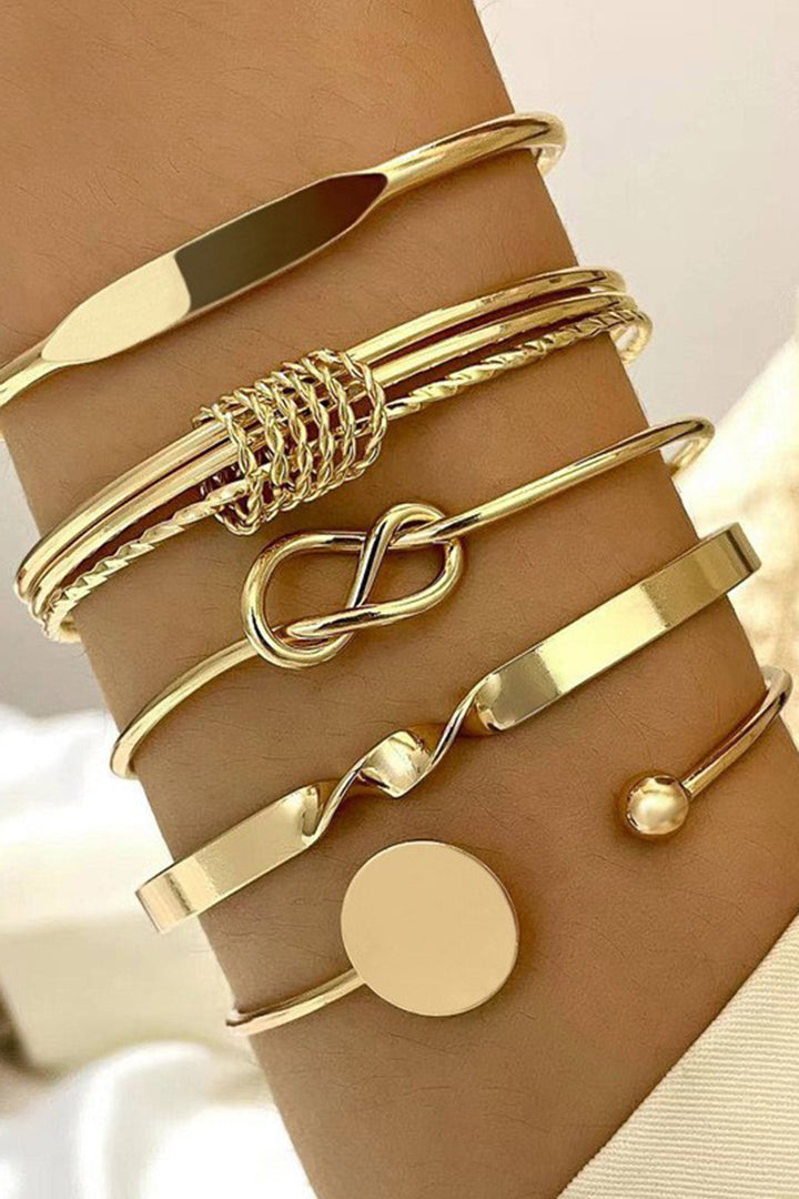 Bracelet en Chaîne Géométrique Ouverte