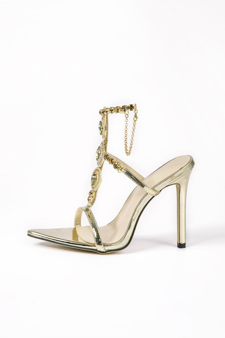 Talons Hauts avec Pointe en Strass
