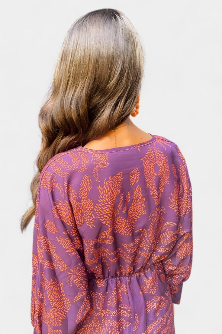 Elara Robe Maxi avec Décolleté en V et Nœud Frontal