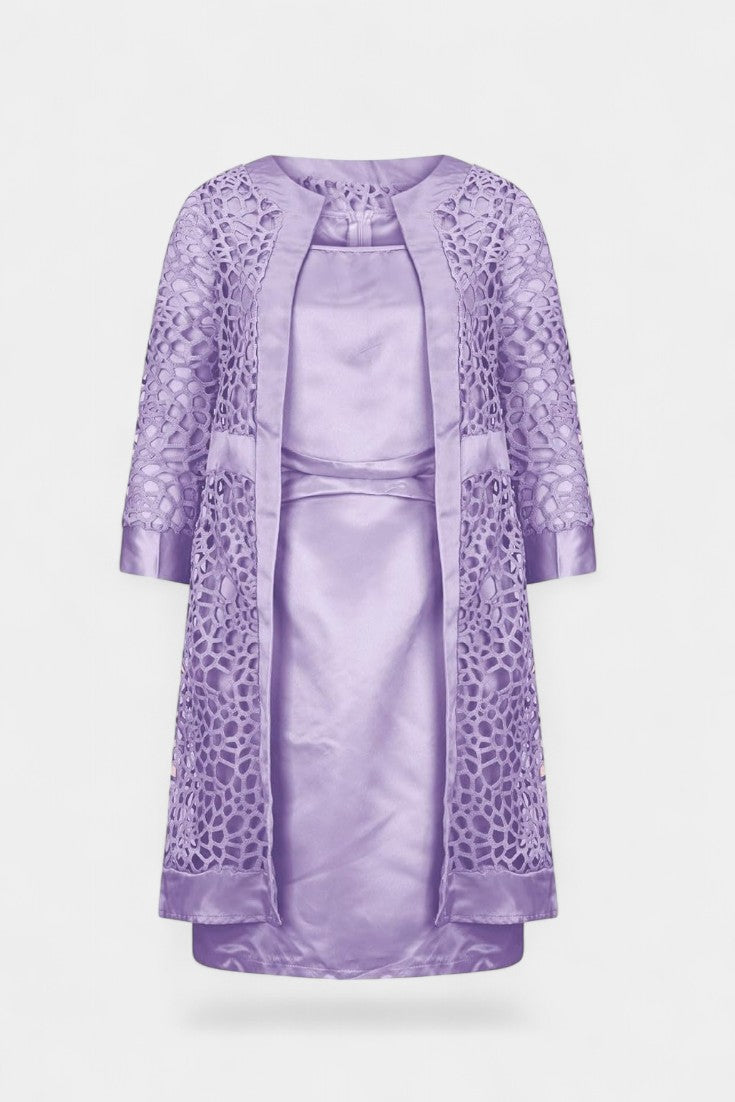 Freya Ensemble de Robe à Deux Pièces avec Dentelle